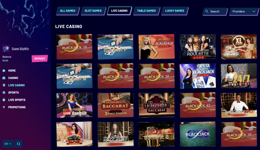 SlotsHammer interface